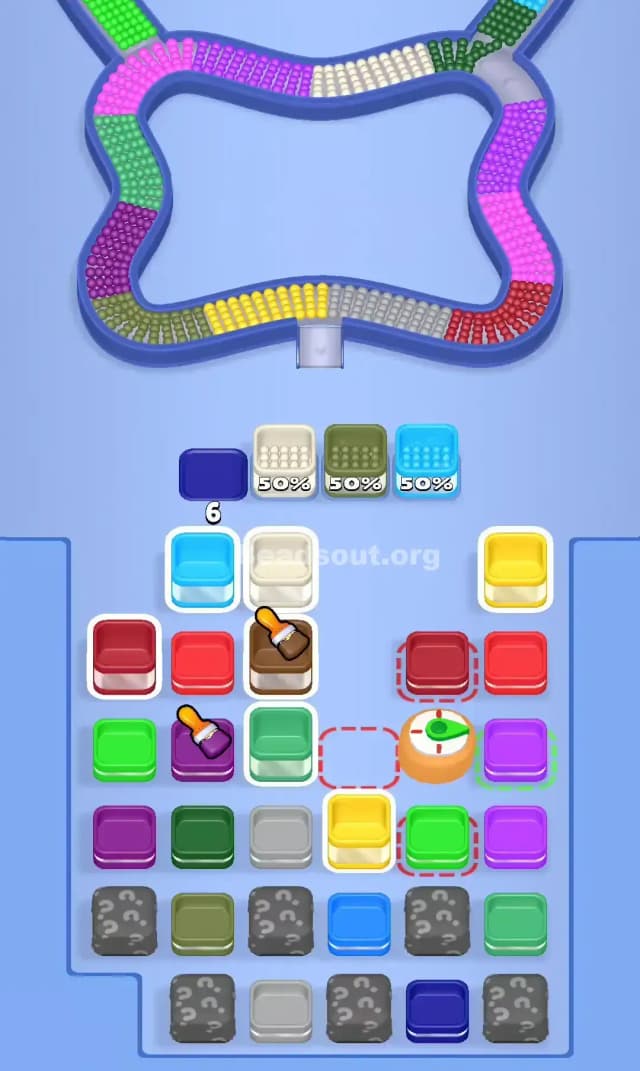 Beads Out Level 710 Solution 1