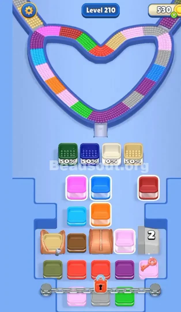 Beads Out Level 210 Solution 1