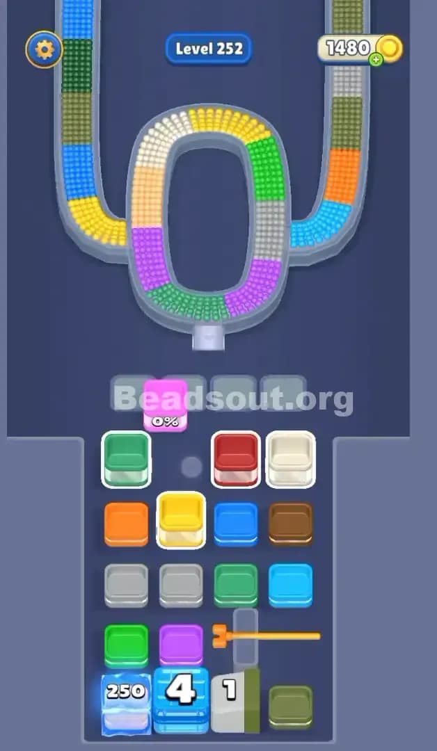 Beads Out Level 252 Screenshot