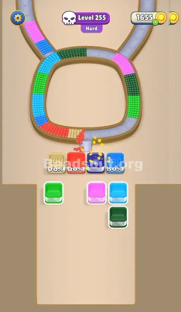 Beads Out Level 255 Solution 3