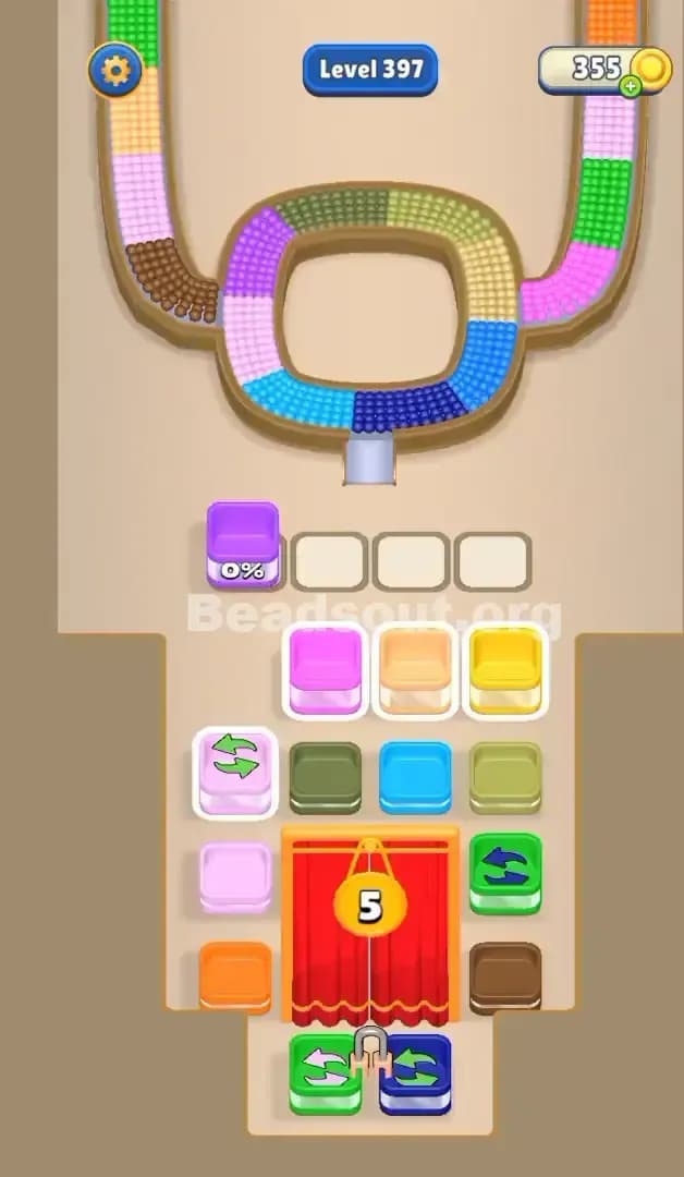 Beads Out Level 397 Gameplay