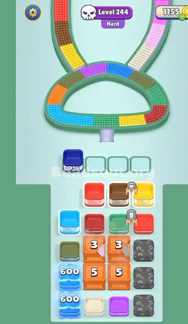 Beads Out Level 244 Gameplay