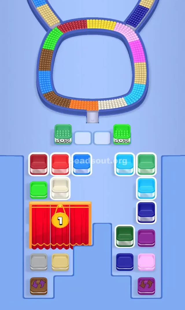 Beads Out Level 740 Solution 1