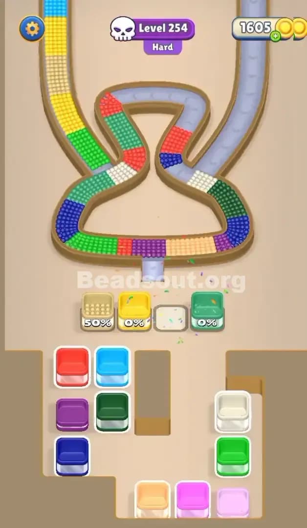 Beads Out Level 254 Solution 2