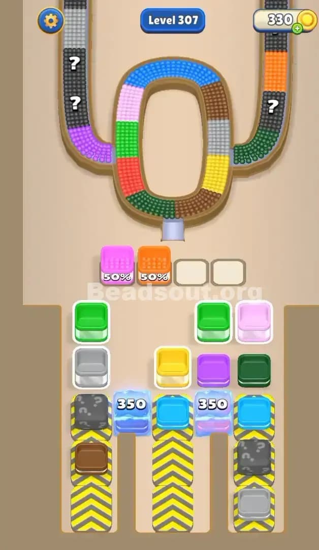 Beads Out Level 307 Solution 1