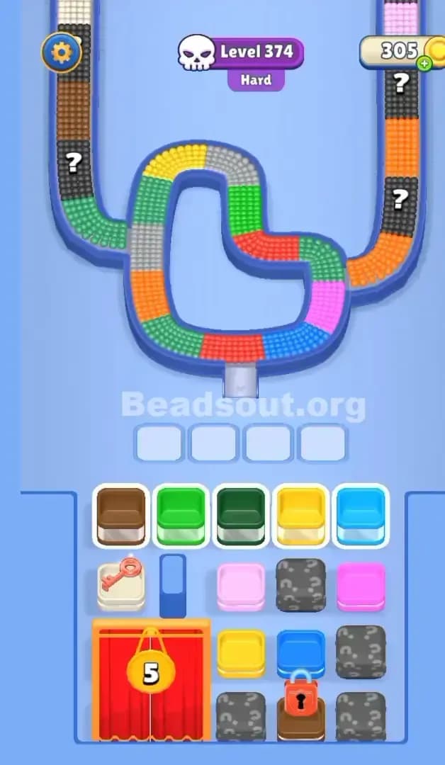 Beads Out Level 374 Screenshot