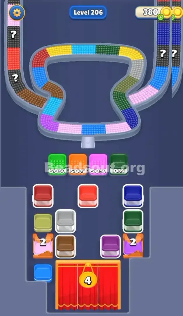 Beads Out Level 206 Solution 1