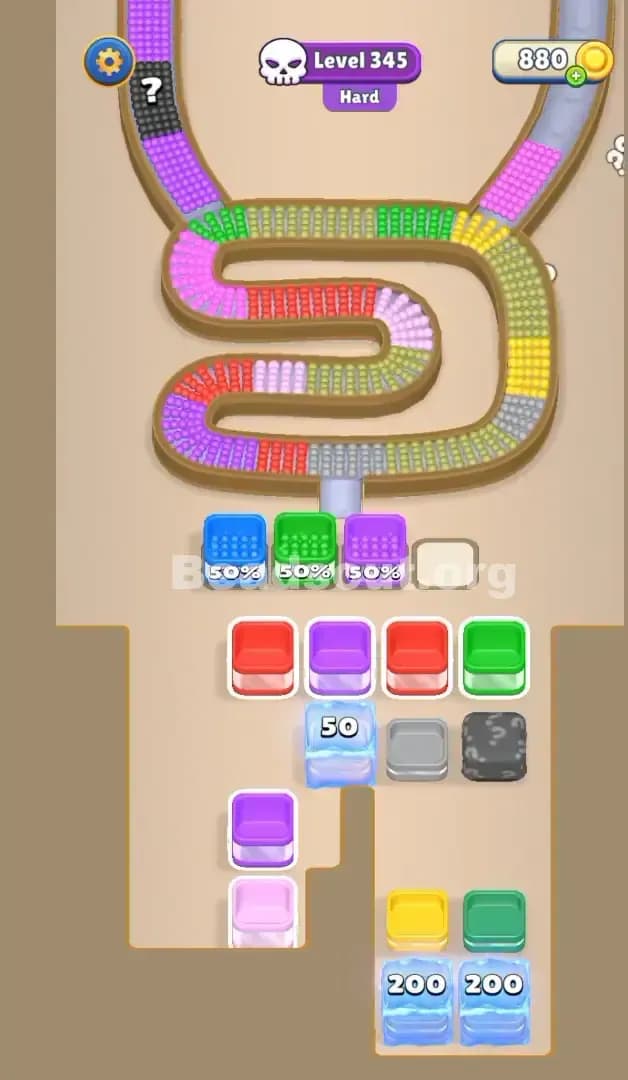 Beads Out Level 345 Solution 2