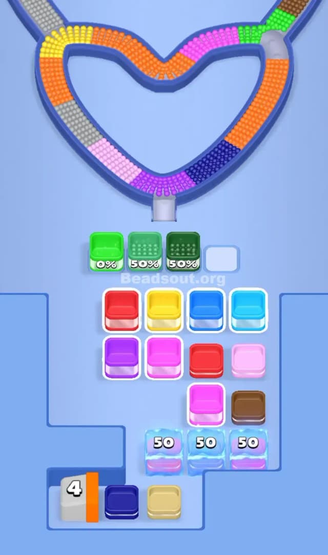 Beads Out Level 205 Solution 1