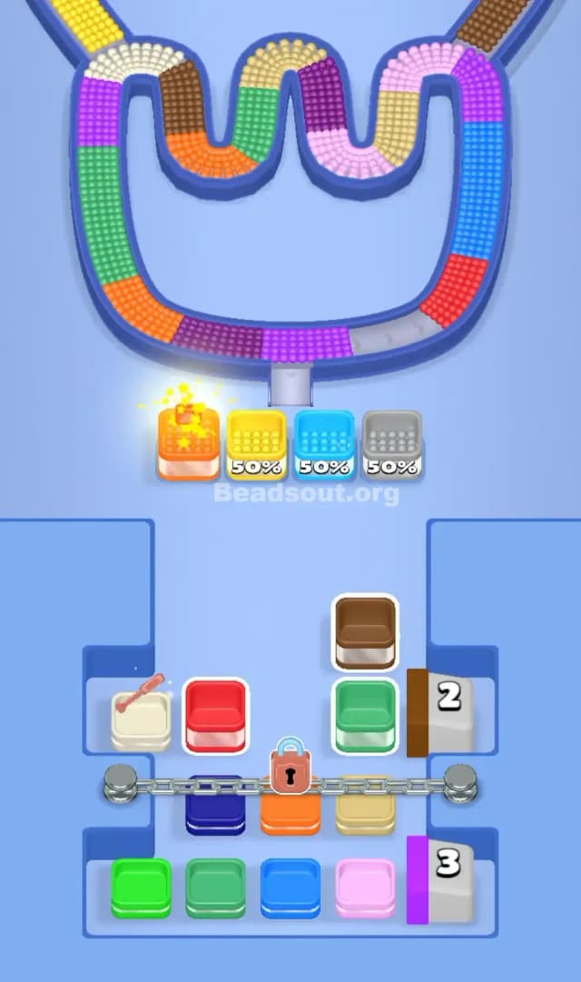 Beads Out Level 203 Solution 2