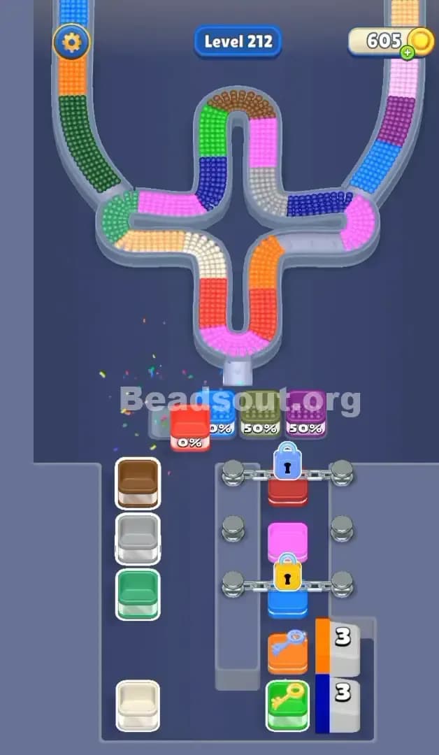 Beads Out Level 212 Solution 1