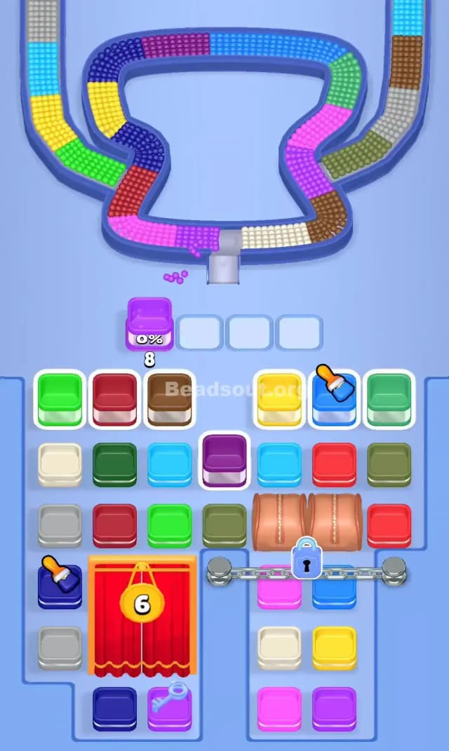 Beads Out Level 736 Gameplay