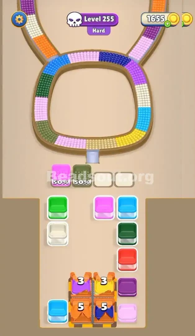 Beads Out Level 255 Solution 1