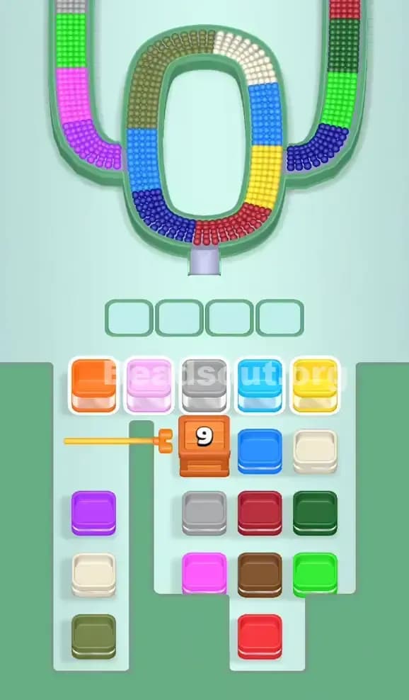 Beads Out Level 187 Gameplay