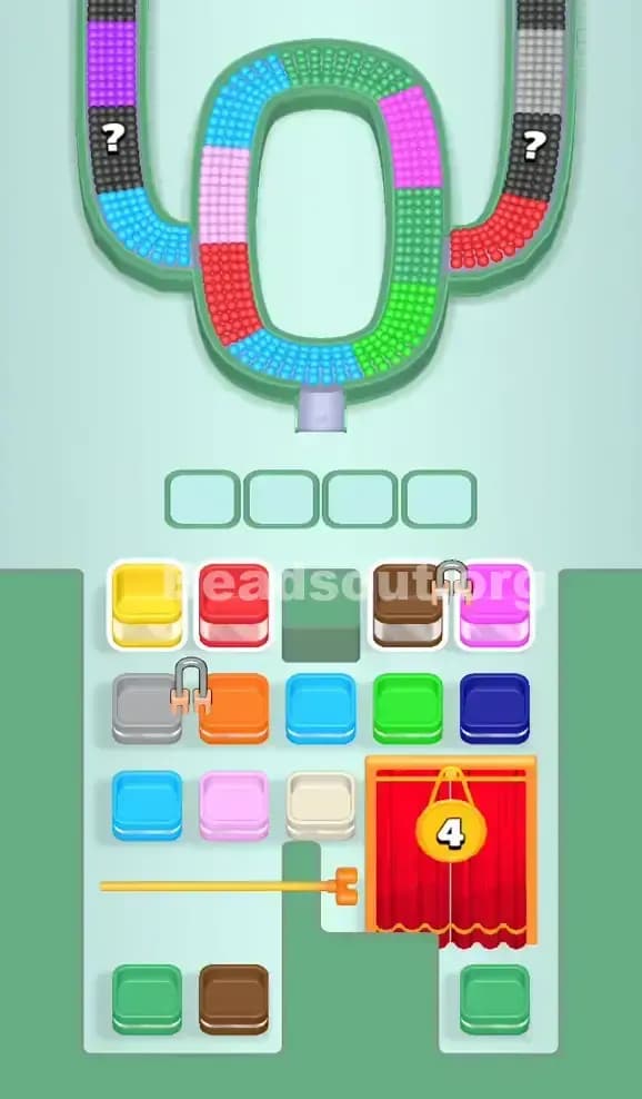 Beads Out Level 186 Gameplay