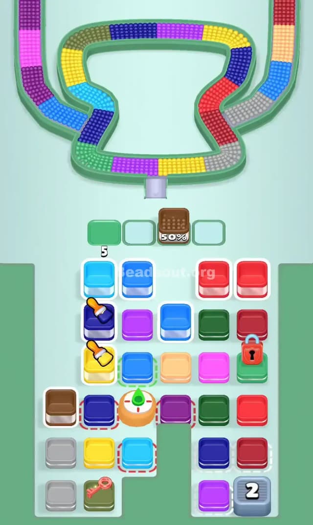 Beads Out Level 718 Solution 1