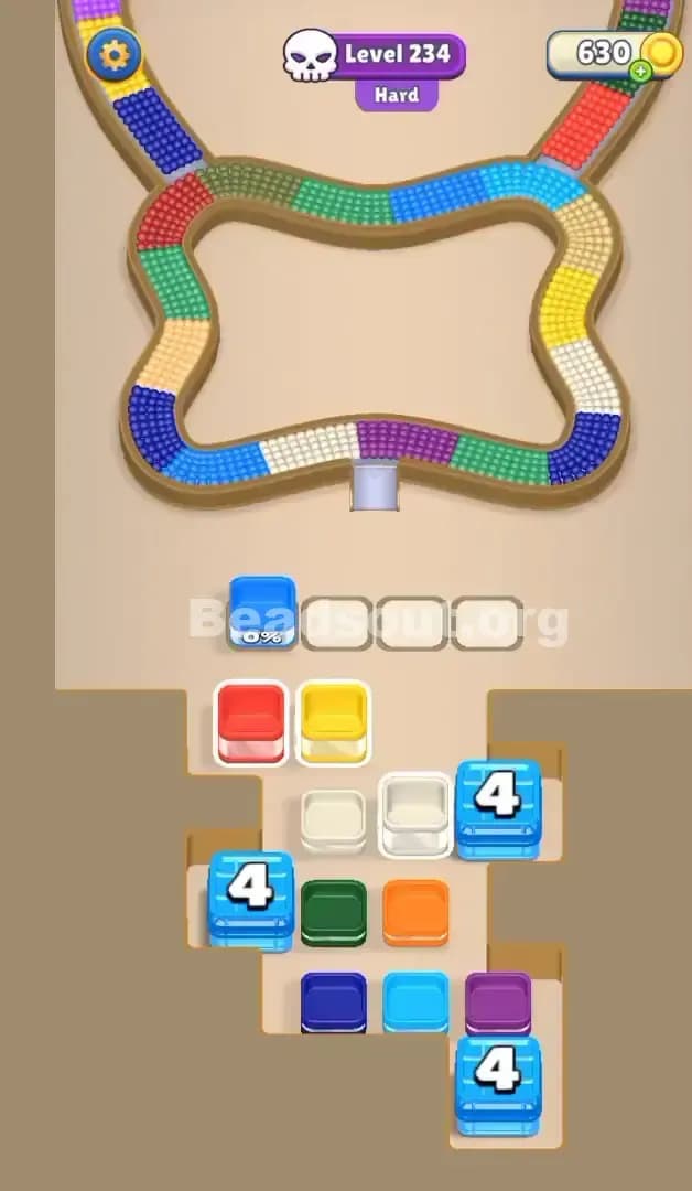 Beads Out Level 234 Gameplay