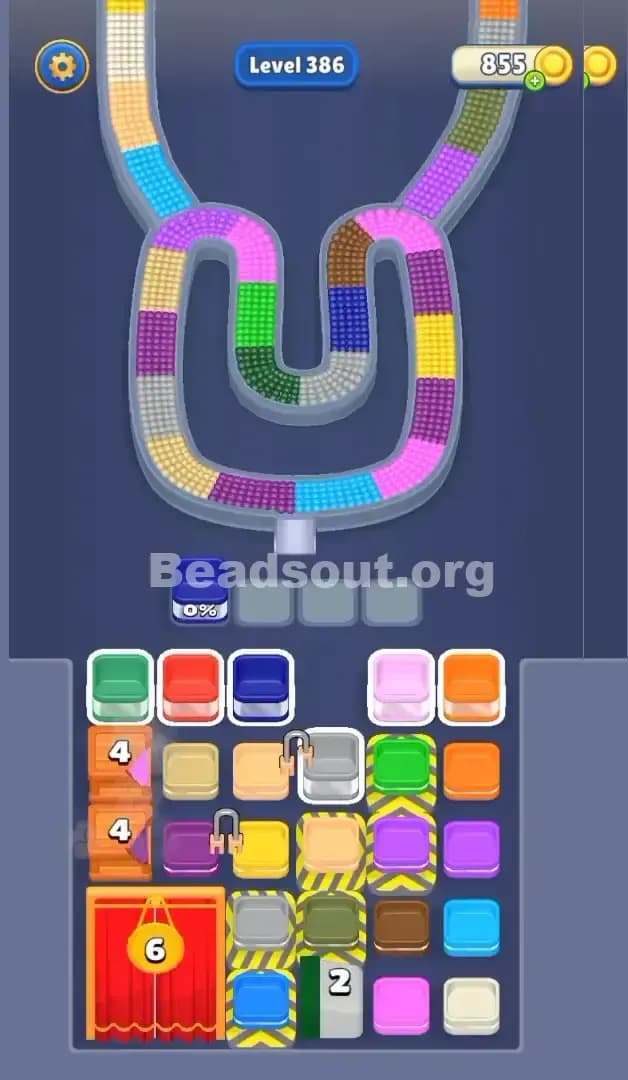Beads Out Level 386 Gameplay