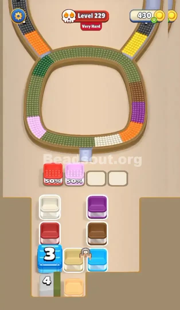 Beads Out Level 229 Solution 1