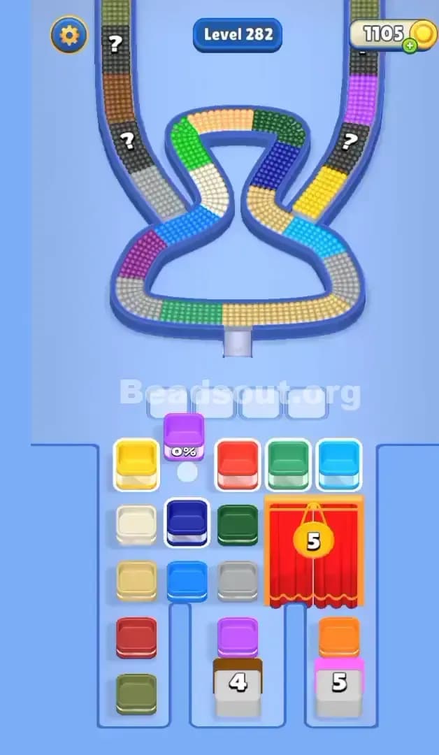 Beads Out Level 282 Gameplay