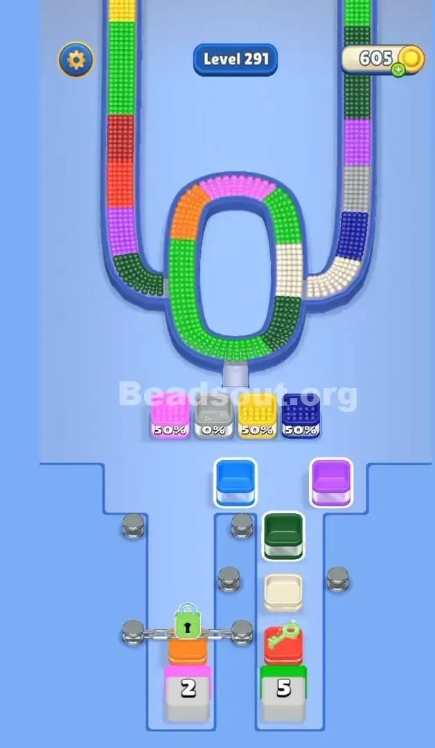 Beads Out Level 291 Solution 1