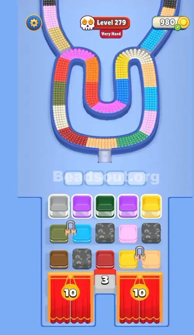 Beads Out Level 279 Screenshot