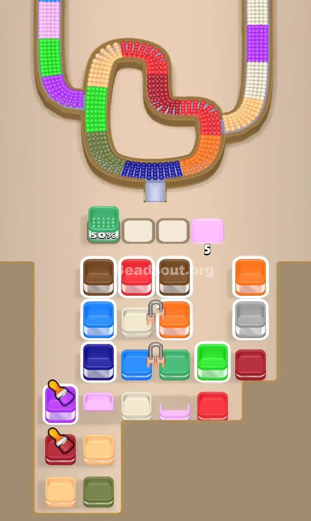 Beads Out Level 708 Solution 1