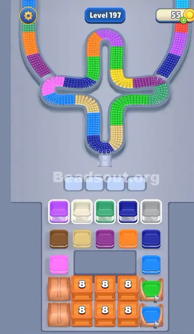 Beads Out Level 197 Gameplay