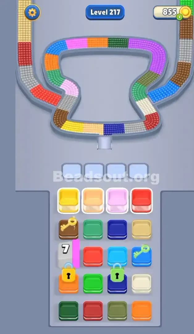 Beads Out Level 217 Gameplay