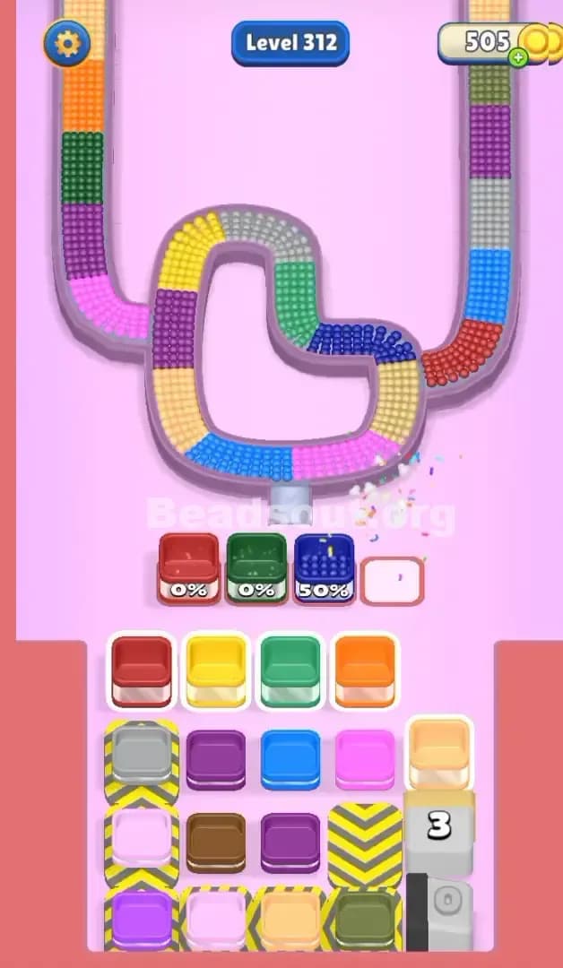 Beads Out Level 312 Solution 1