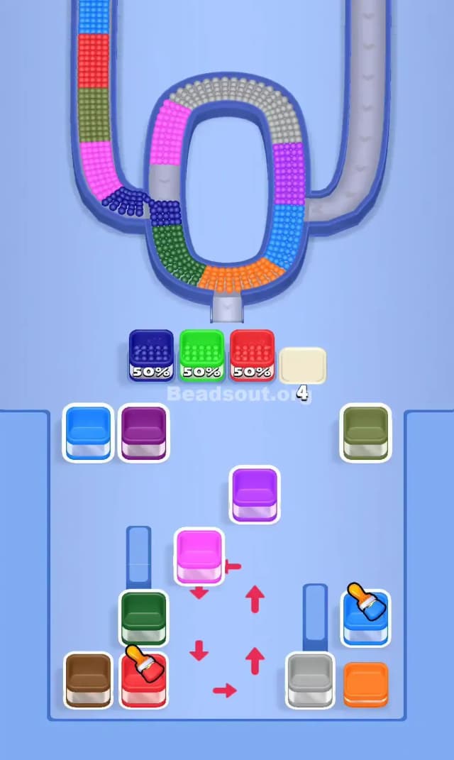 Beads Out Level 712 Solution 2