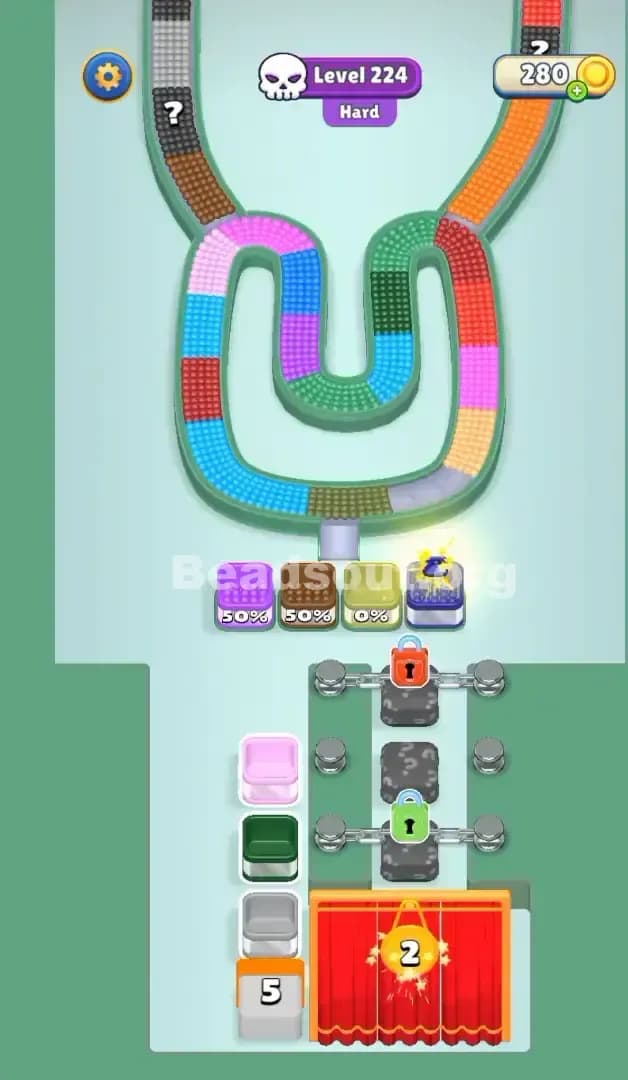 Beads Out Level 224 Solution 1