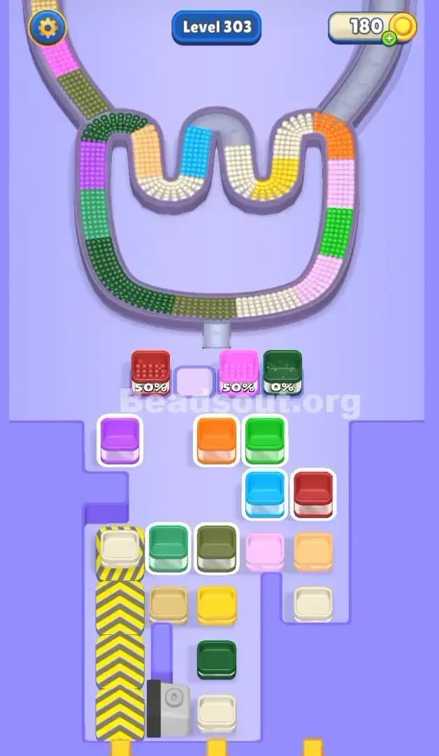 Beads Out Level 303 Solution 2