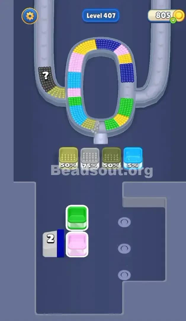 Beads Out Level 407 Solution 3