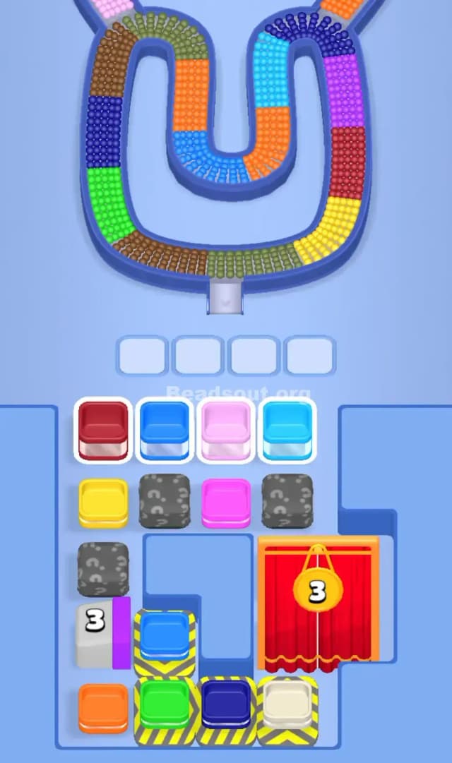 Beads Out Level 378 Gameplay