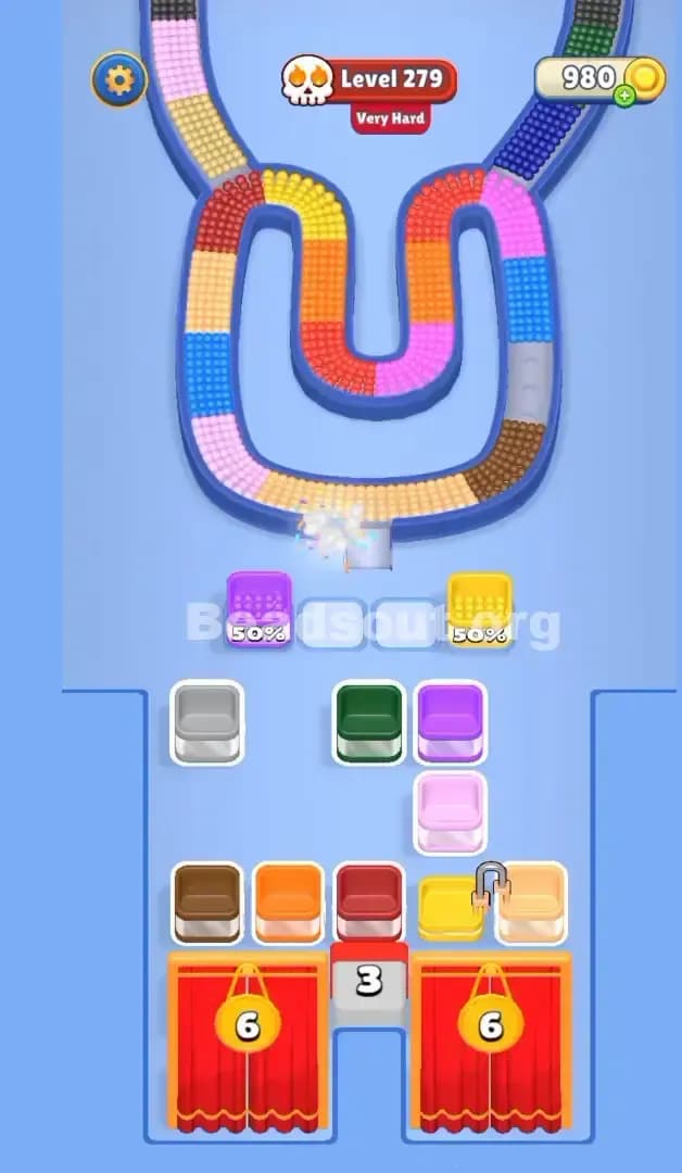 Beads Out Level 279 Solution 1